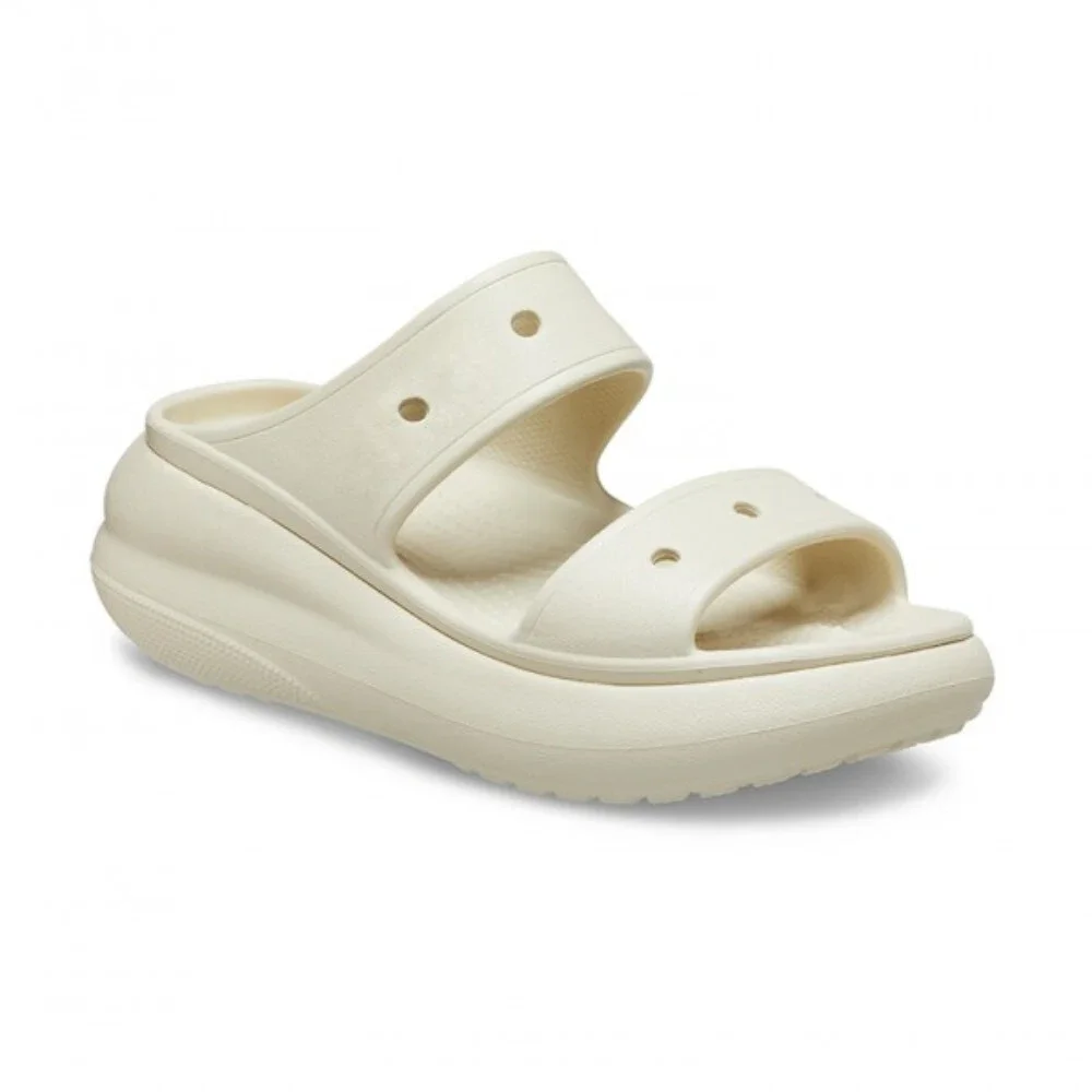 Crocs Classic Crush 207670-2Y2 Slide Unisex M9/W11 Bone Platform Sandals JAX2003
